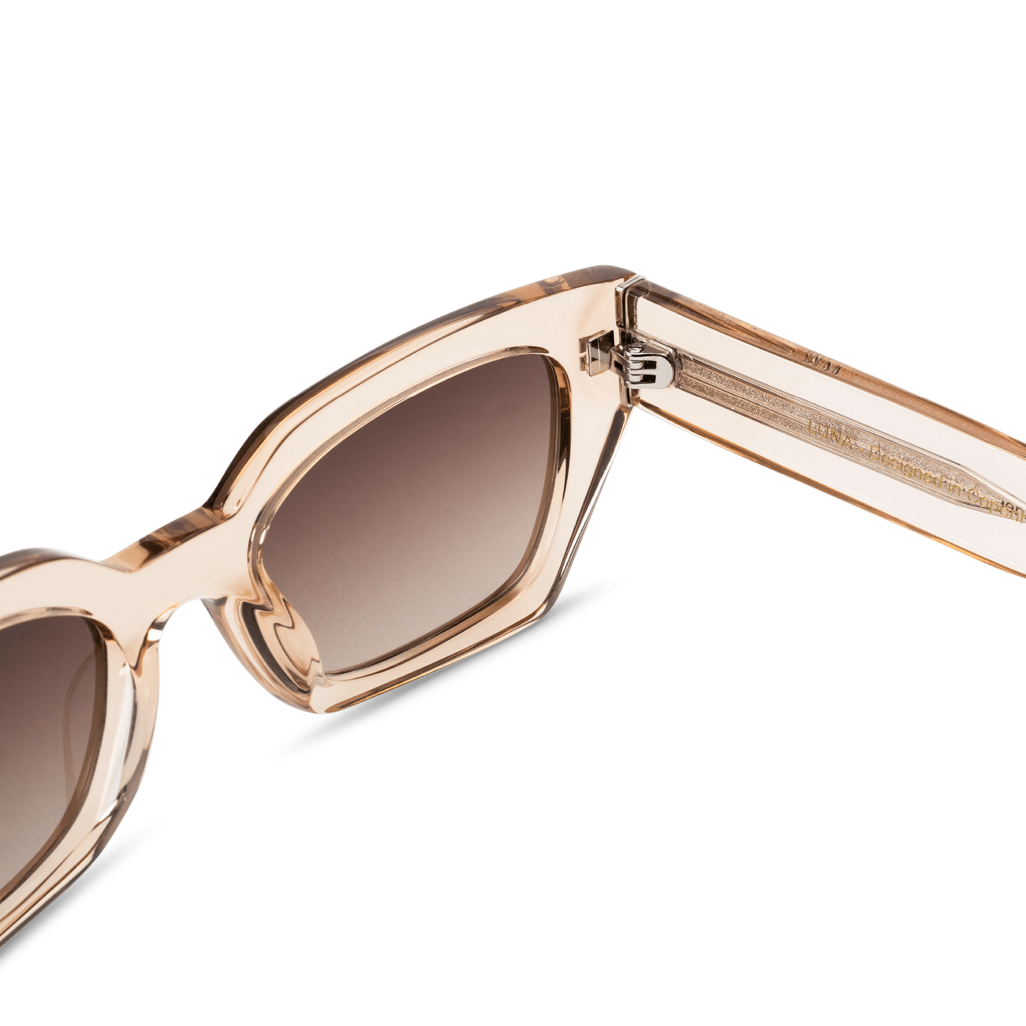 LUNA Bold Square Champagne Brown Sunglasses by Messy Weekend - PUNCH Watch & Eyewear - MESSY WEEKEND