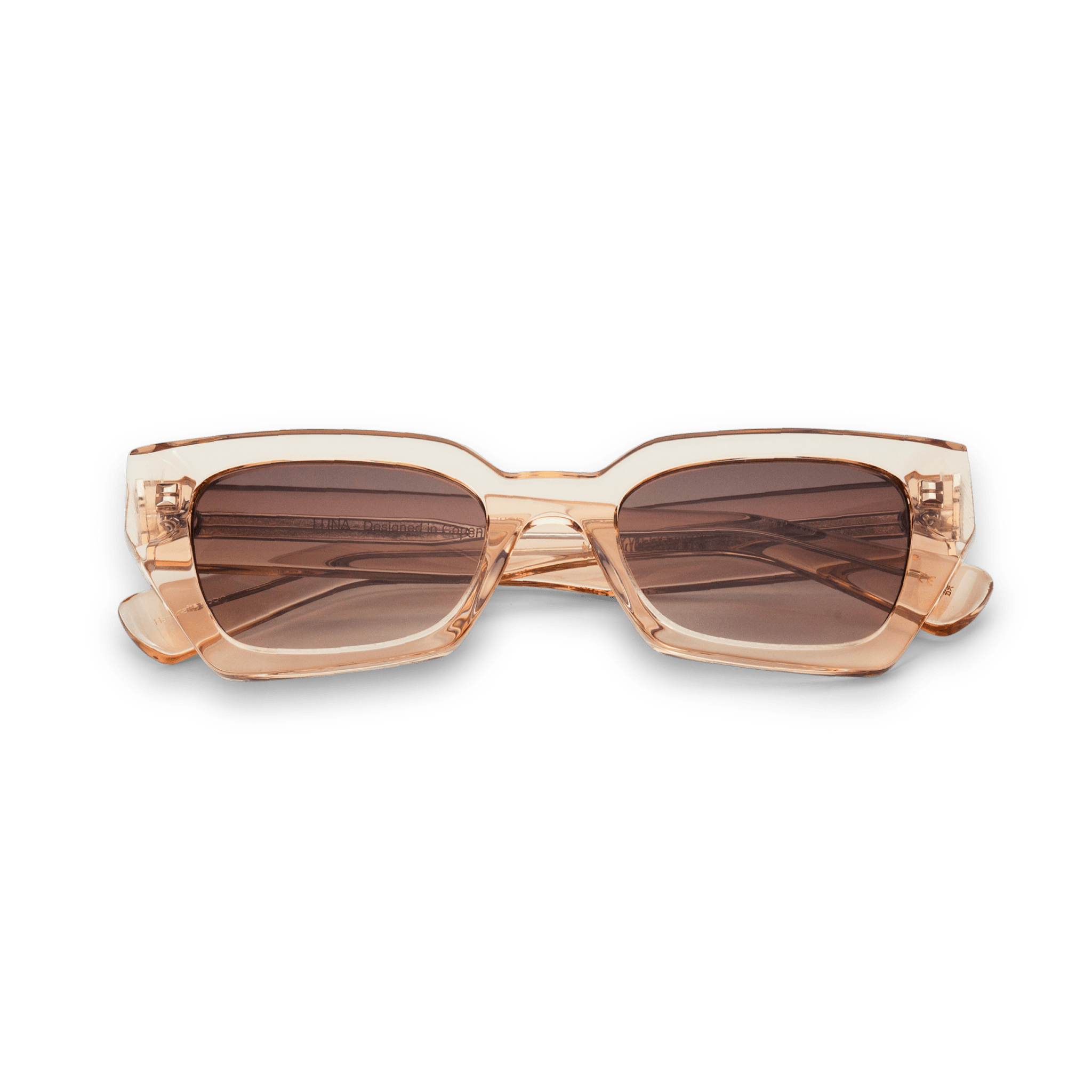 LUNA Bold Square Champagne Brown Sunglasses by Messy Weekend - PUNCH Watch & Eyewear - MESSY WEEKEND