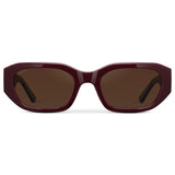 LONDON Women's Cat-Eye Sunglasses Retro Thick Frame in Cherry Red - WMP Eyewear