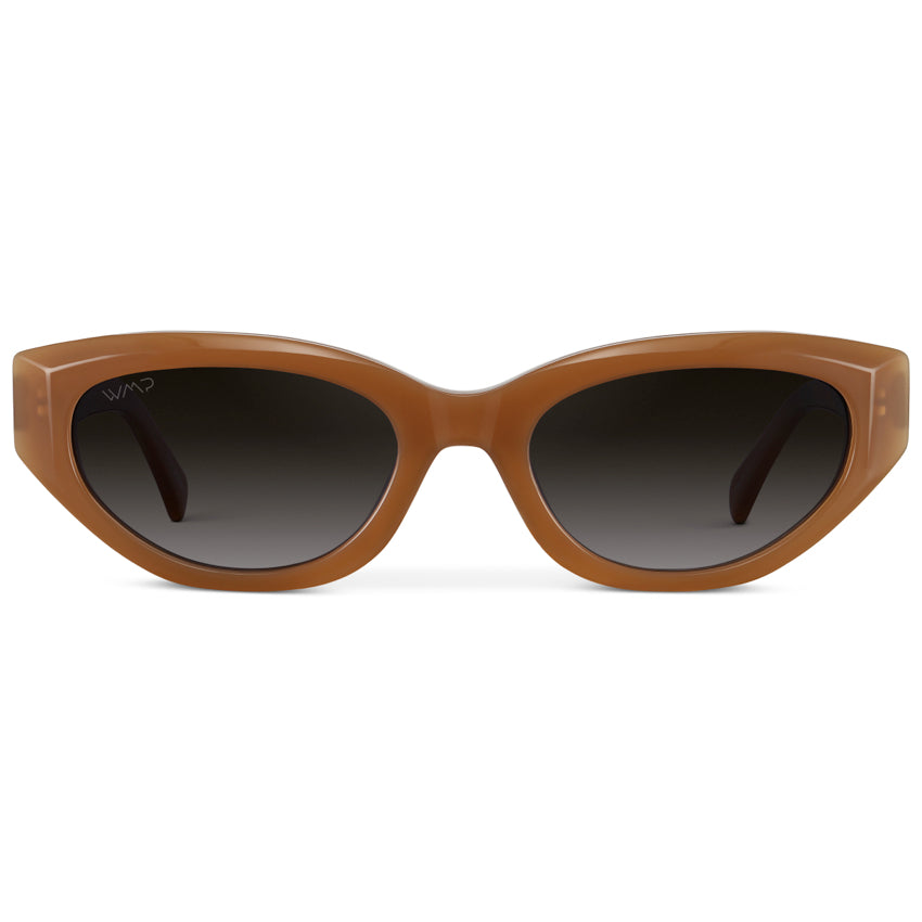 LORETTA Women's Cat-Eye Sunglasses Retro Thick Frame Toffee Brown by WMP Eyewear - Punch Watch Design 