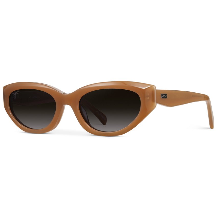 LORETTA Women's Cat - Eye Sunglasses Retro Thick Frame Toffee Brown by WMP Eyewear - PUNCH Watch & Eyewear - WMP Eyewear