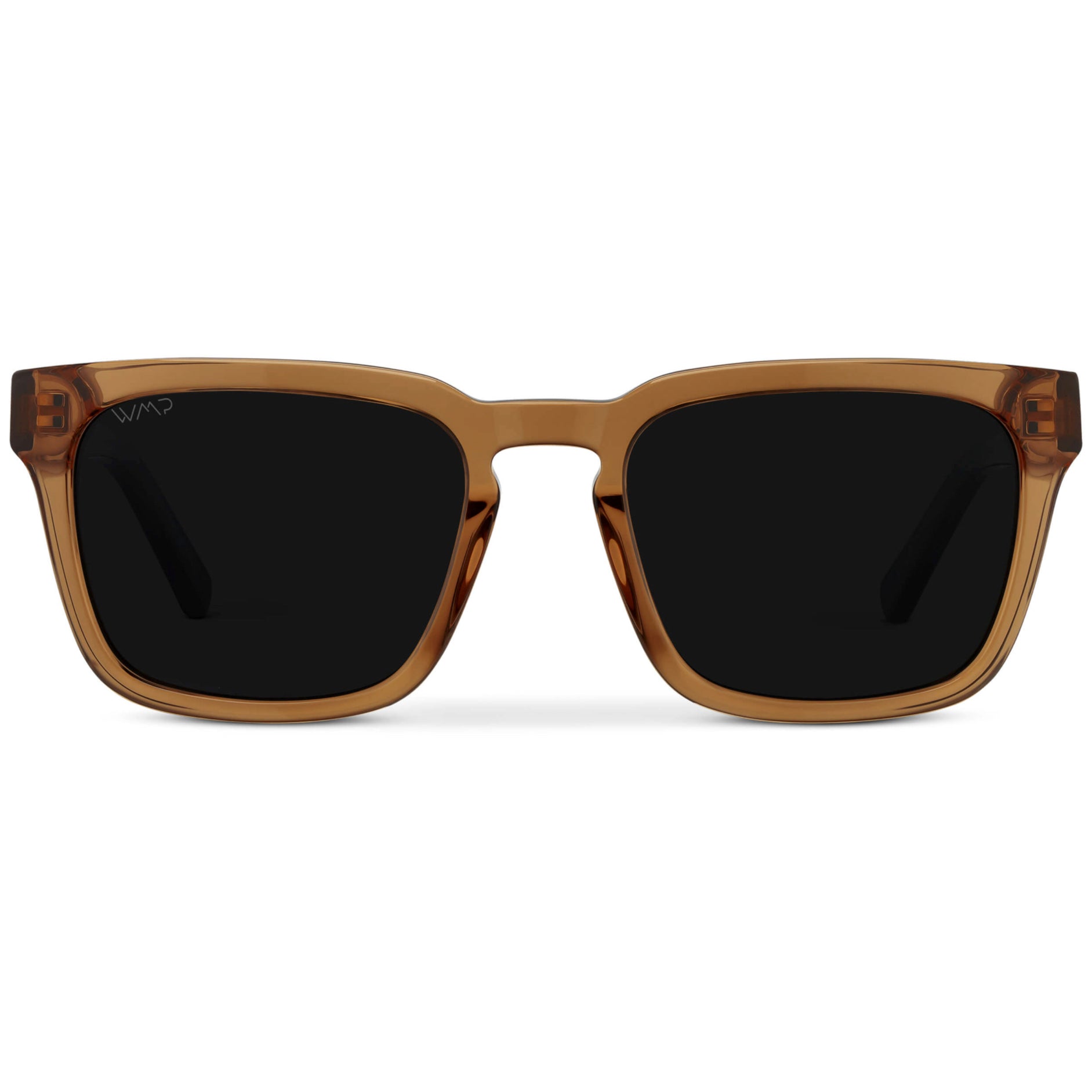 MAVERICK Men's Square Sunglasses in Crystal Brown by WMP Eyewear