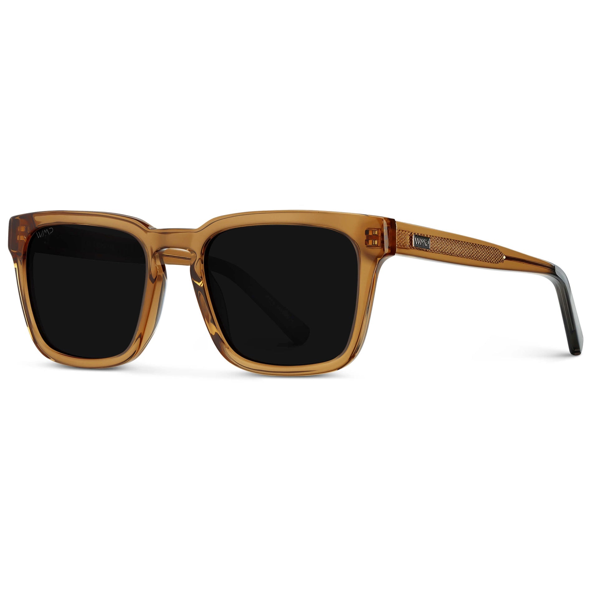 MAVERICK Men's Square Sunglasses in Crystal Brown by WMP Eyewear - PUNCH Watch & Eyewear - WMP Eyewear