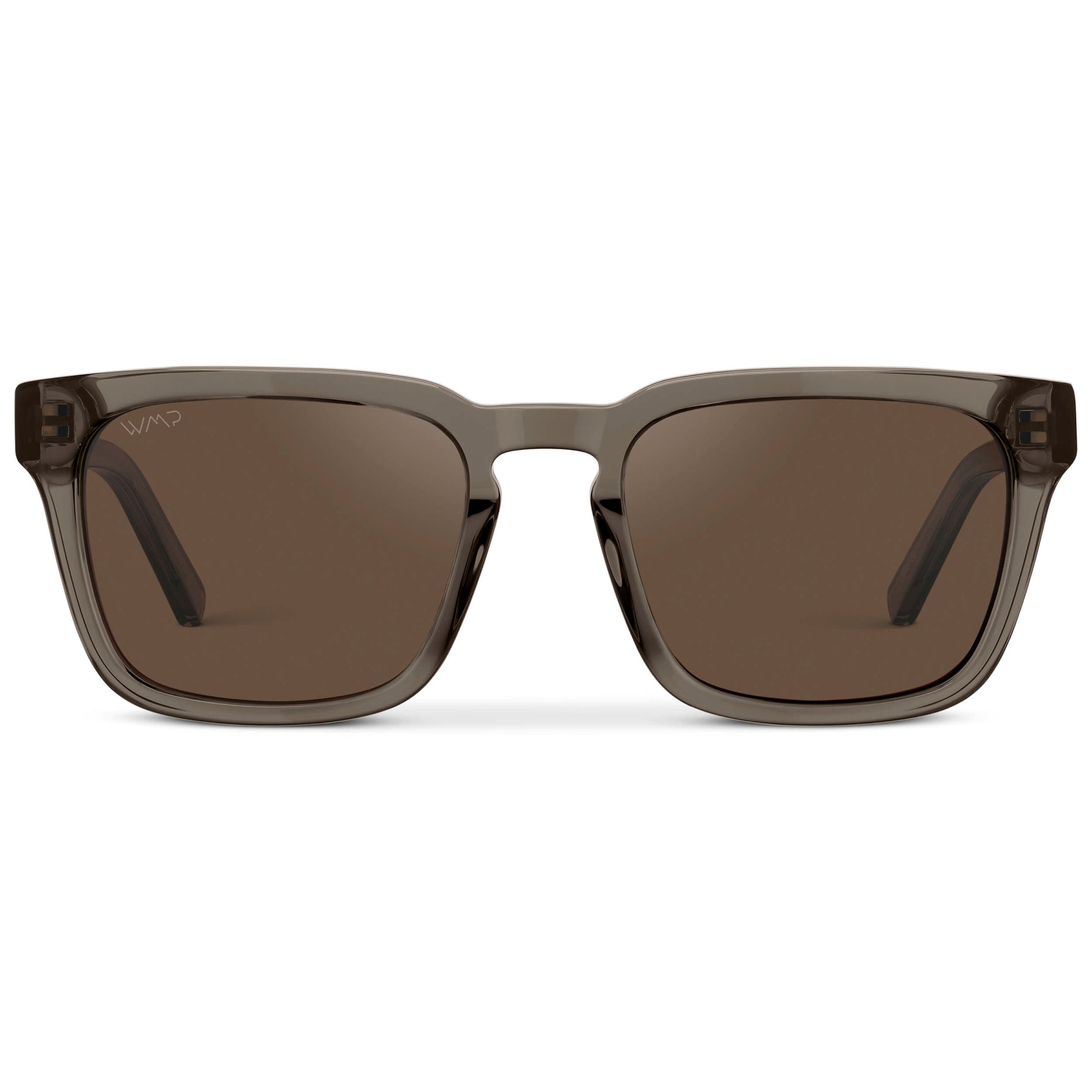 MAVERICK Men's Square Sunglasses in Crystal Gunmetal by WMP Eyewear - PUNCH Watch & Eyewear - WMP Eyewear
