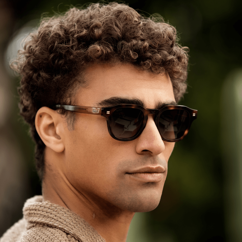 NELSON Retro Thick Framed Polarized Men's Sunglasses in Havana Tortoise by WMP Eyewear - PUNCH Watch & Eyewear - WMP Eyewear