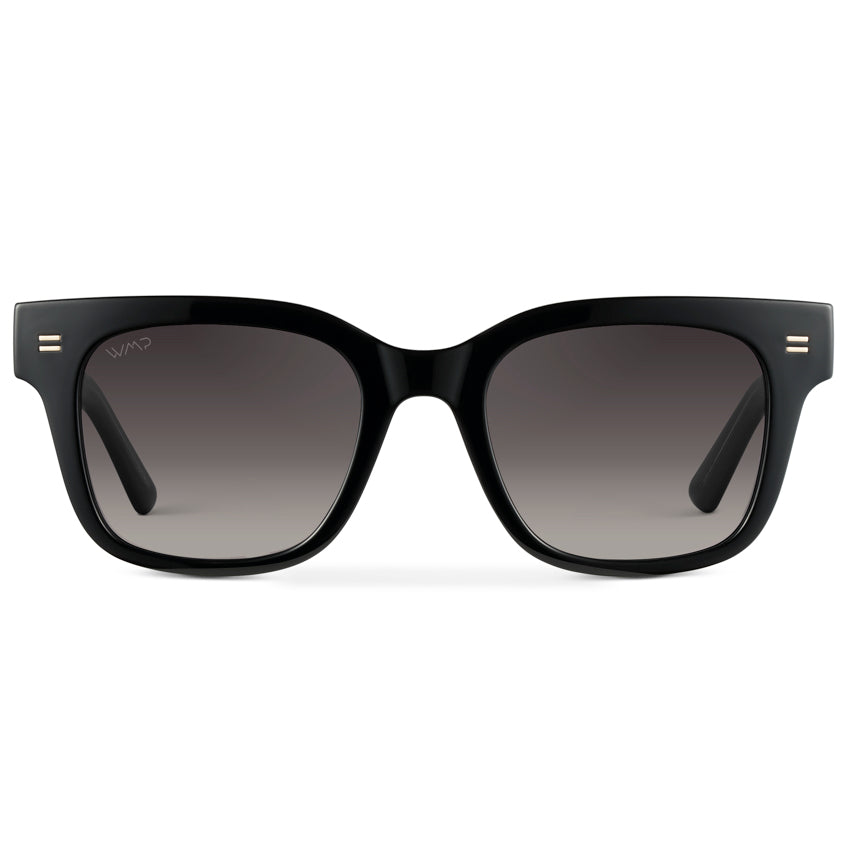 NASH Men's Square Sunglasses in Black by WMP Eyewear - Punch Watch Design 