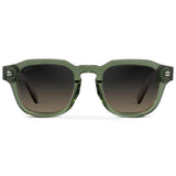 NELSON Retro Thick Framed Polarized Men's Sunglasses in Crystal Agave by WMP Eyewear