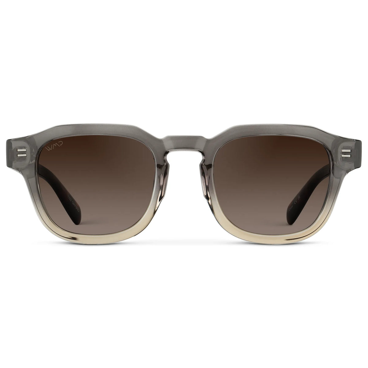 NELSON Retro Thick Framed Polarised Men's Sunglasses in Grey WMP Eyewear