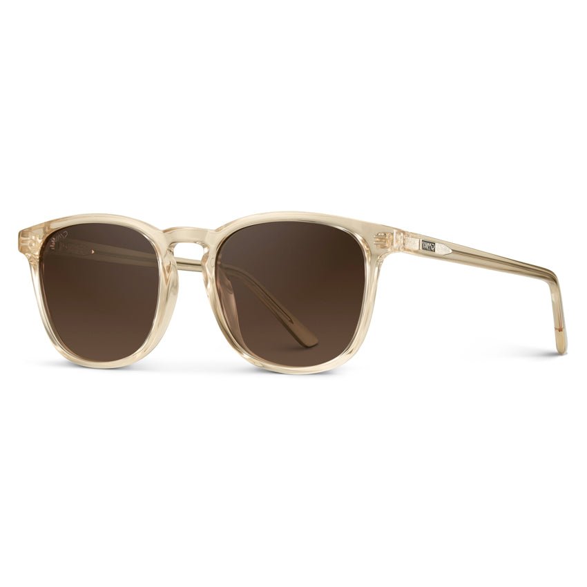 NICK Polarized Men's l Women's Sunglasses in Crystal Sand Brown by WMP Eyewear - PUNCH Watch & Eyewear - WMP Eyewear