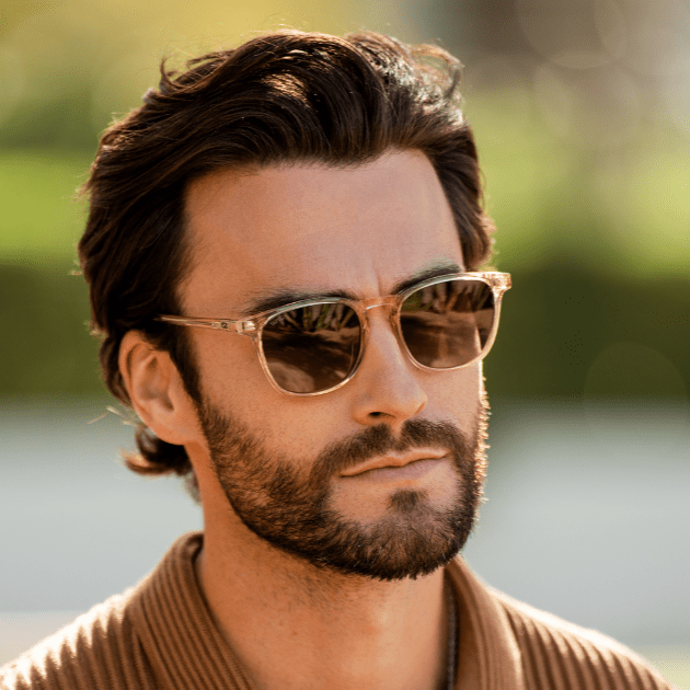 NICK Polarized Men's l Women's Sunglasses in Crystal Sand Brown by WMP Eyewear - PUNCH Watch & Eyewear - WMP Eyewear