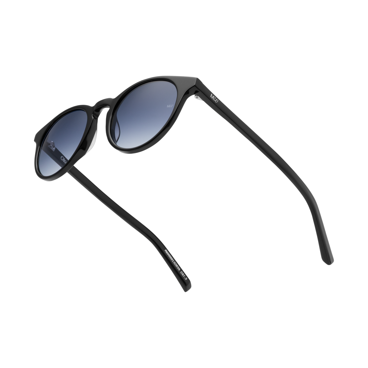 OLO Black Classic Round Acetate Sunglasses fmr Depp by Messy Weekend