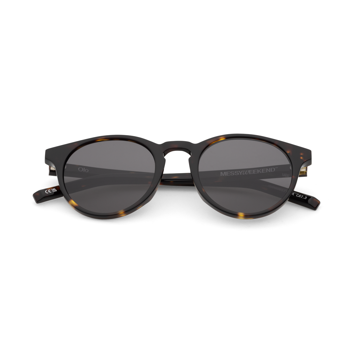 OLO Dark Havana Tortoise Round Acetate Sunglasses fmr Depp by Messy Weekend