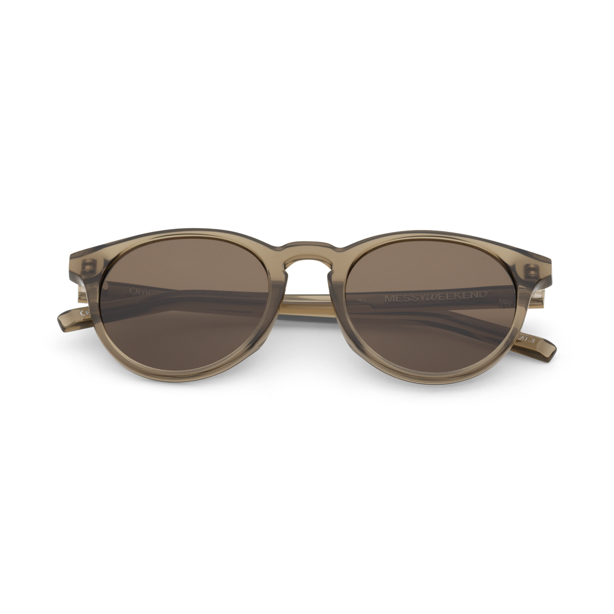 OMI Moss Green Round Acetate Sunglasses fmr New Depp by Messy Weekend