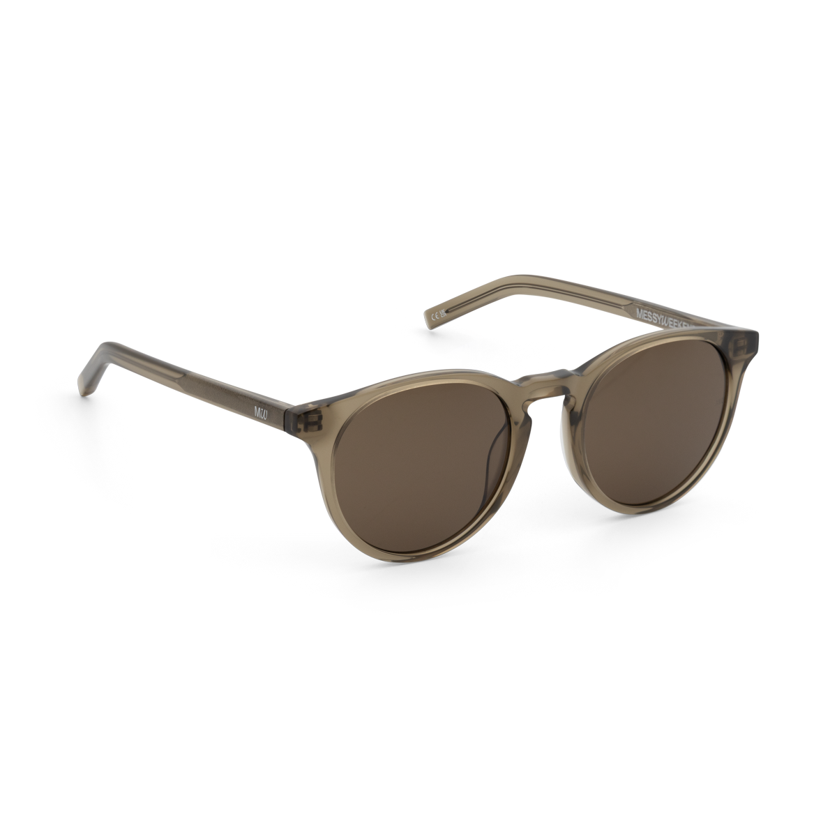 OMI Moss Green Round Acetate Sunglasses fmr New Depp by Messy Weekend
