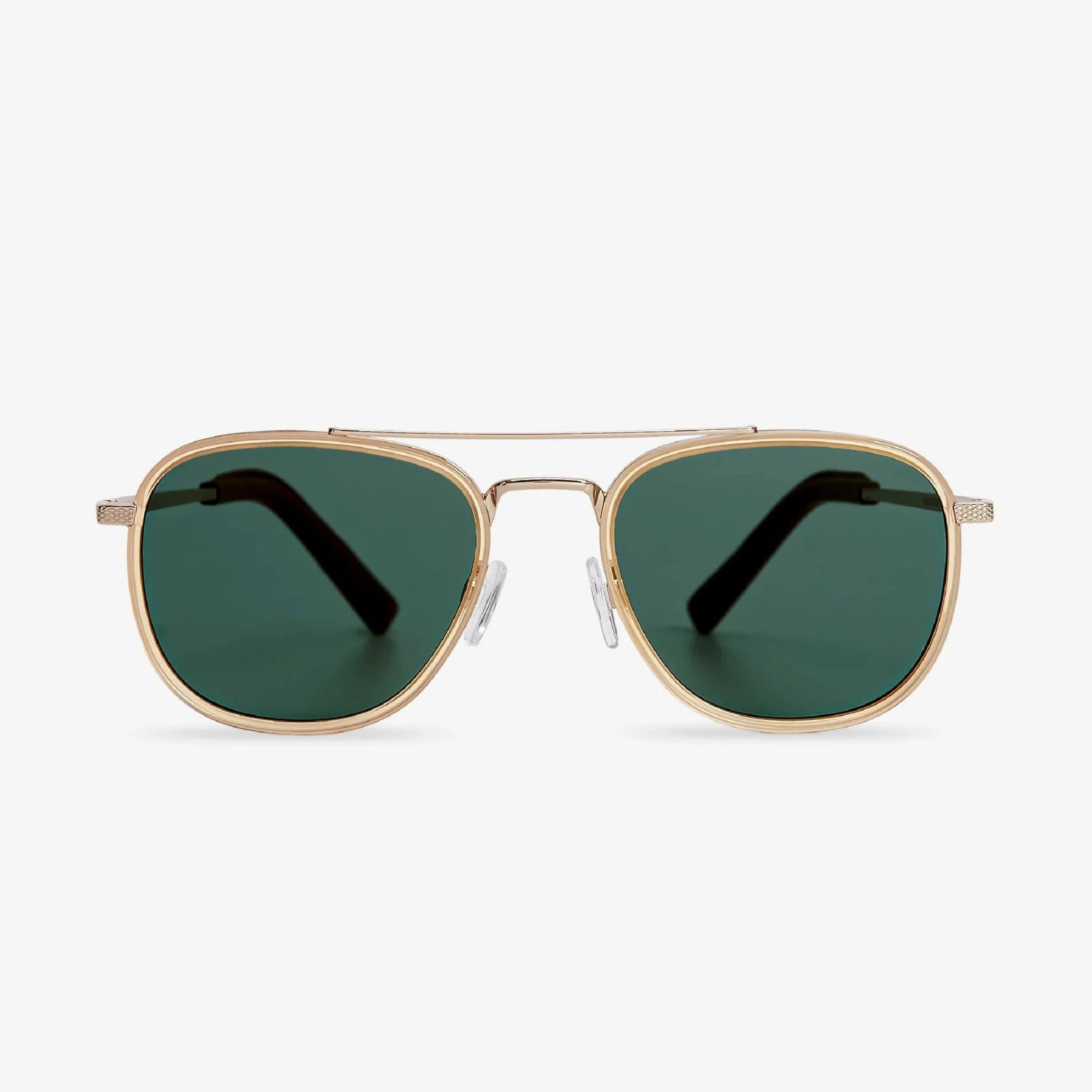 QUENTIN Champagne Sunglasses Green by Messy Weekend - Punch Watch Design 