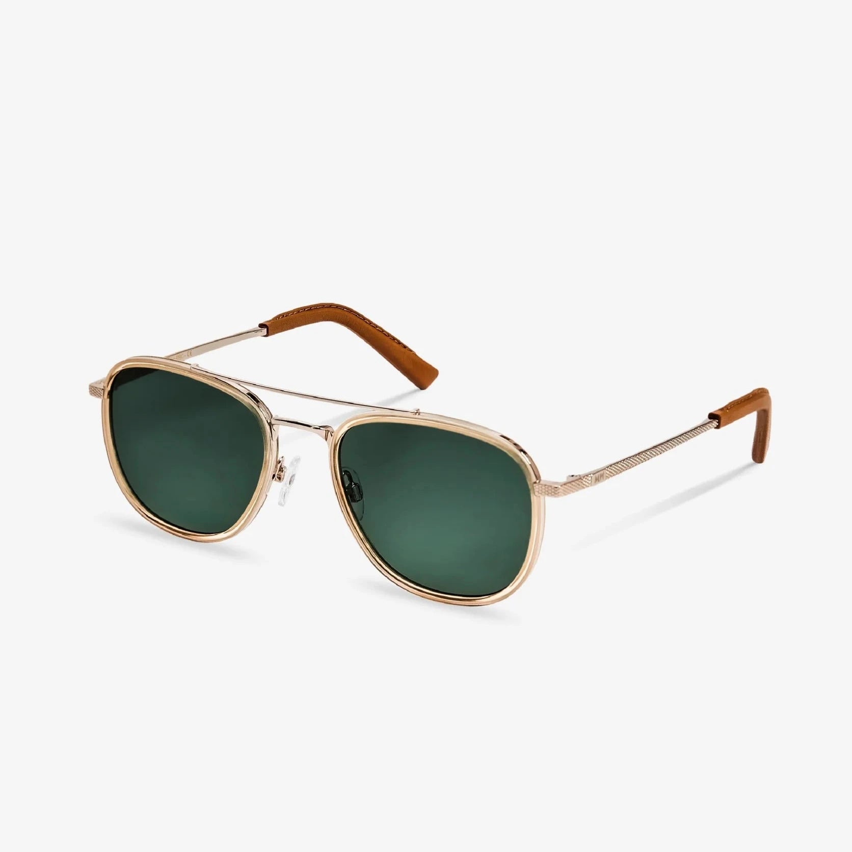 QUENTIN Champagne Sunglasses Green by Messy Weekend - PUNCH Watch & Eyewear - MESSY WEEKEND