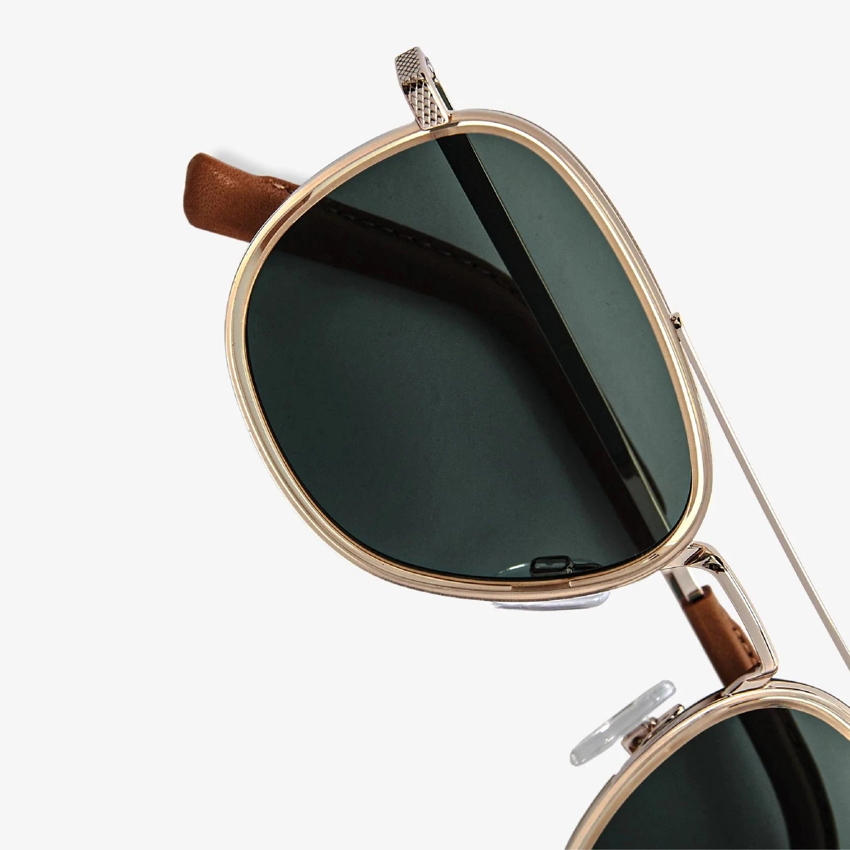 QUENTIN Champagne Sunglasses Green by Messy Weekend - PUNCH Watch & Eyewear - MESSY WEEKEND