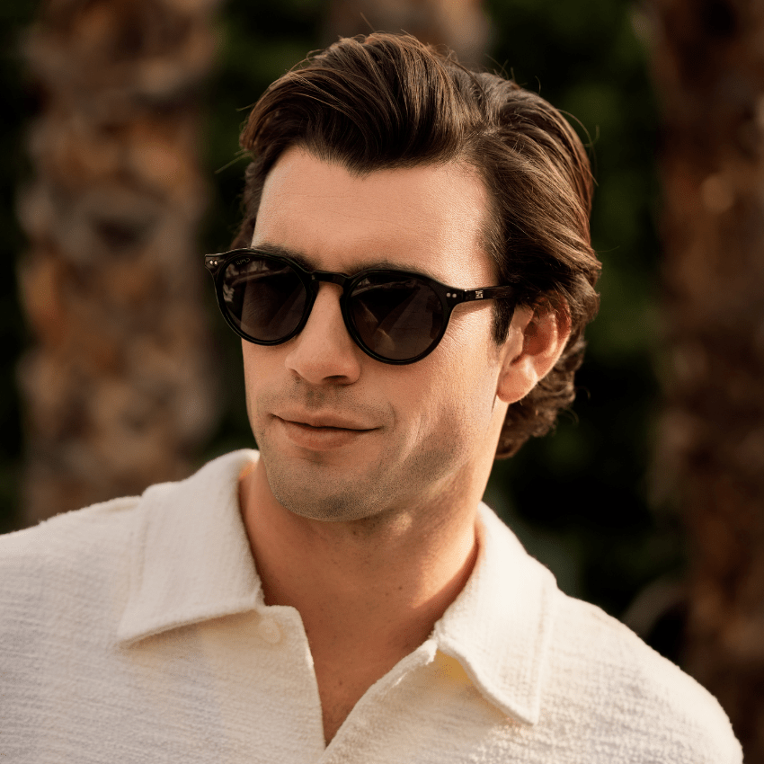 RALPH Rounded Polarized Men's Sunglasses in Black by WMP Eyewear - PUNCH Watch & Eyewear - WMP Eyewear