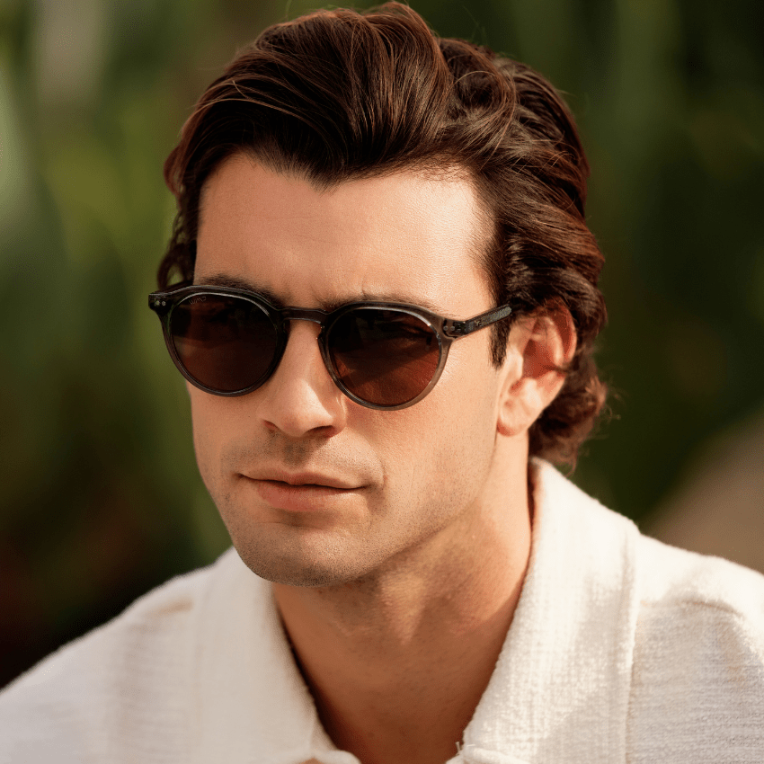 RALPH Rounded Polarized Men's Sunglasses in Crystal Stone Blue by WMP Eyewear - PUNCH Watch & Eyewear - WMP Eyewear