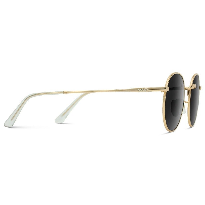 NEVADA Unisex Vintage Retro Sunglasses in Gold, Black Lens by WMP Eyewear - PUNCH Watch & Eyewear - WMP Eyewear