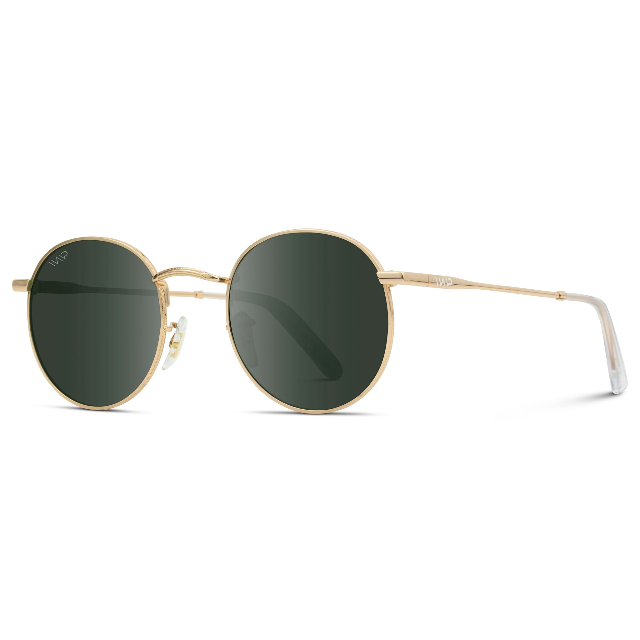 NEVADA Unisex Vintage Retro Sunglasses in Gold, Smoke Green Lens by WMP Eyewear - PUNCH Watch & Eyewear - WMP Eyewear
