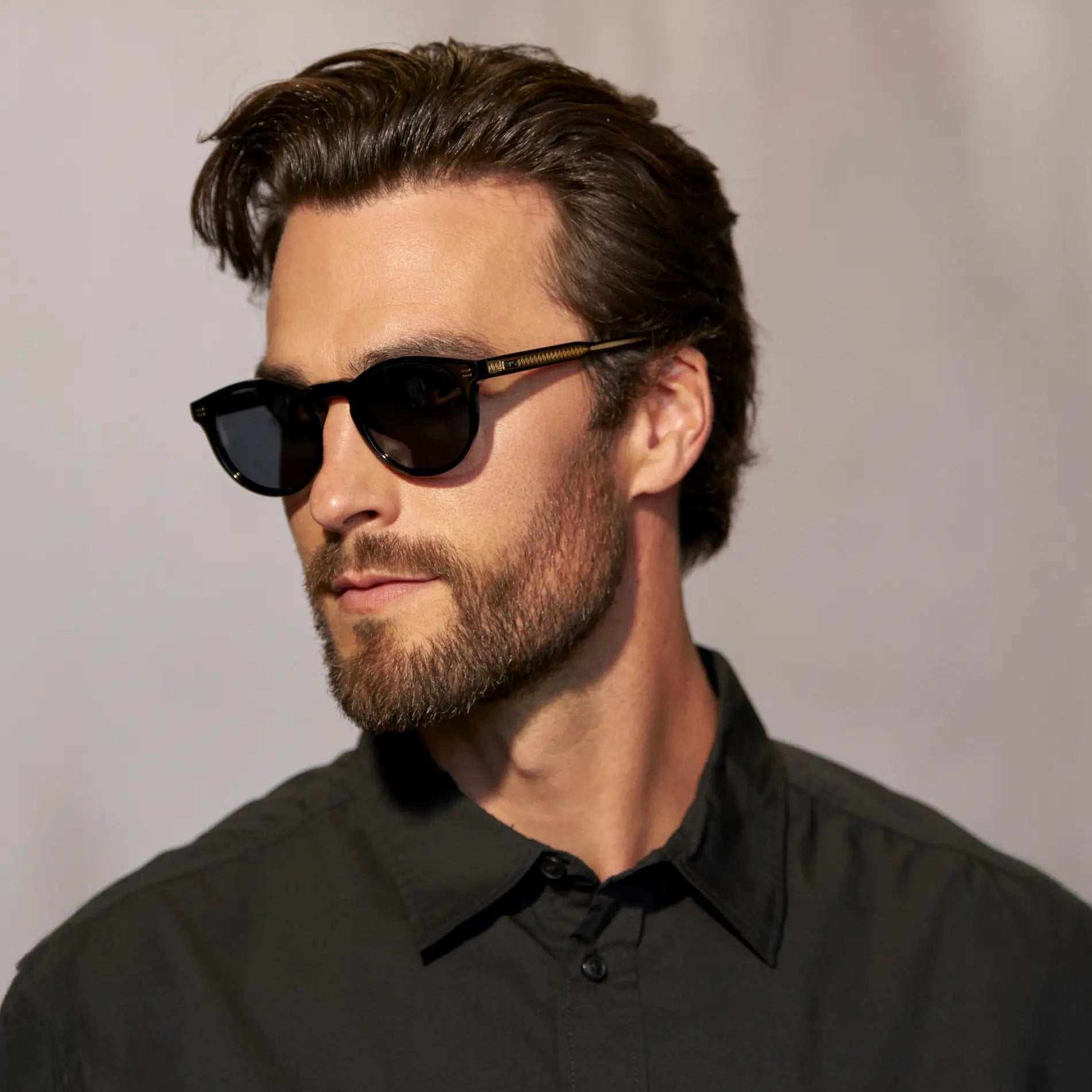 RHODES Triple Black Men’s Polarised Sunglasses by WMP Eyewear