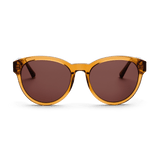 Messy Weekend Rita Oversized Round Sunglasses - Coffee Brown