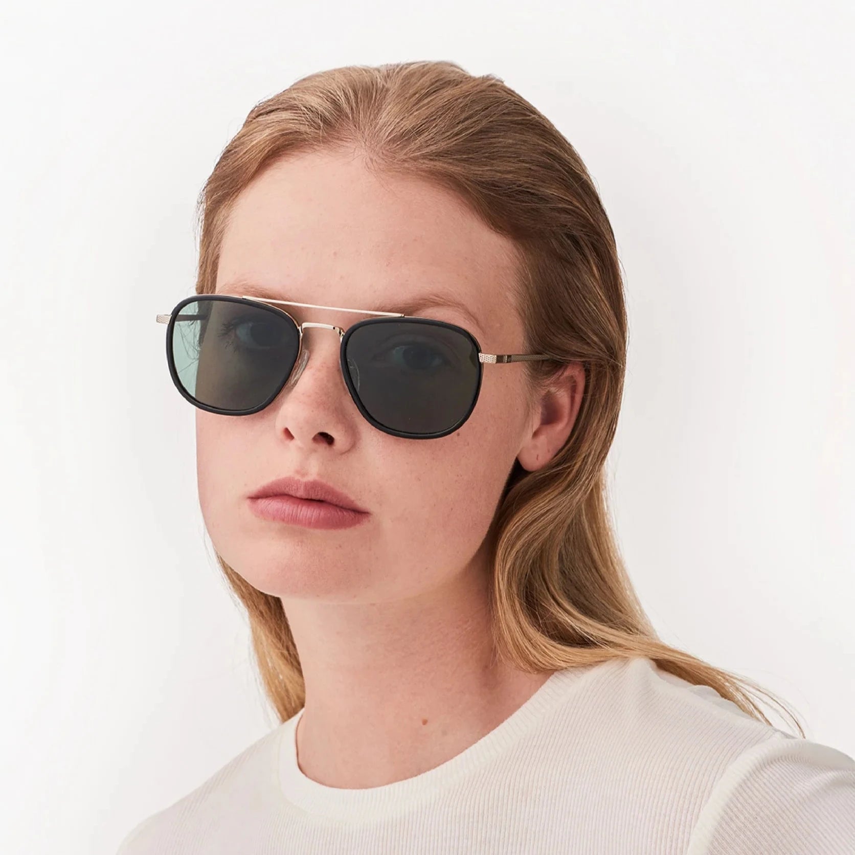 QUENTIN Silver Green Sunglasses by Messy Weekend - PUNCH Watch & Eyewear - MESSY WEEKEND