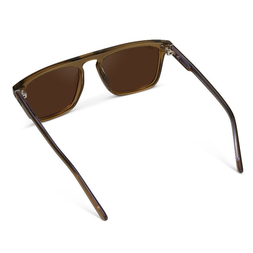 SAWYER Square Men’s Trendy Sunglasses in Crystal Verde by WMP Eyewear - PUNCH Watch & Eyewear - WMP Eyewear