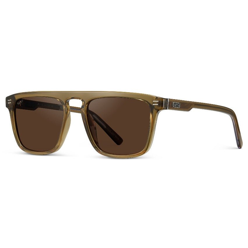 SAWYER Square Men’s Trendy Sunglasses in Crystal Verde by WMP Eyewear - PUNCH Watch & Eyewear - WMP Eyewear
