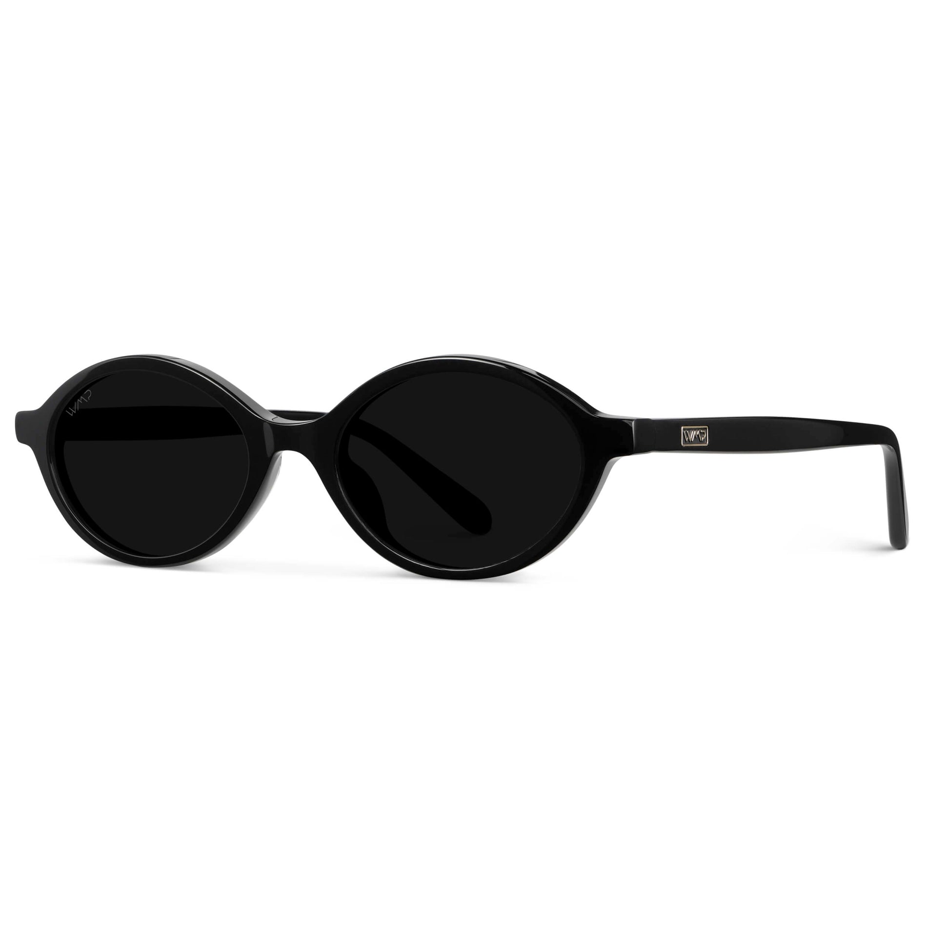 SELENE Vintage Oval Women's Sunglasses in Black by WMP Eyewear - PUNCH Watch & Eyewear - WMP Eyewear