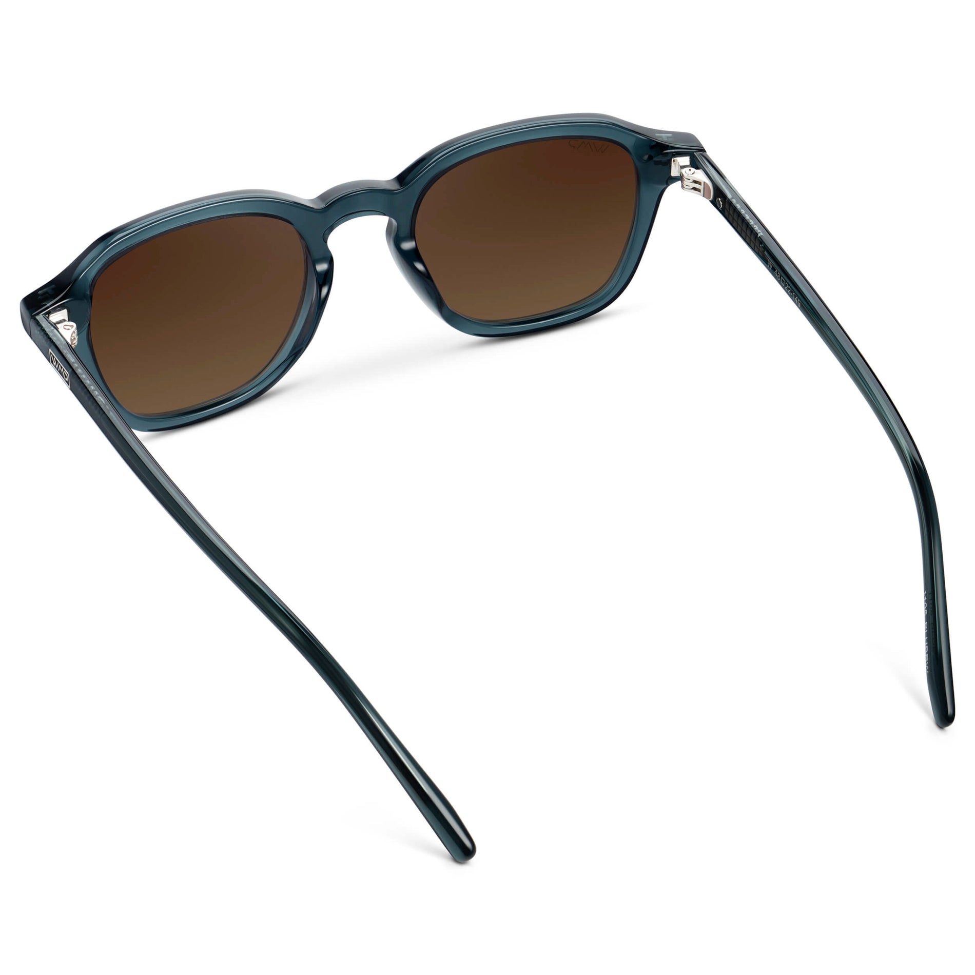 SILAS Polarized Square Sunglasses in Crystal Steel Blue by WMP Eyewear - PUNCH Watch & Eyewear - WMP Eyewear