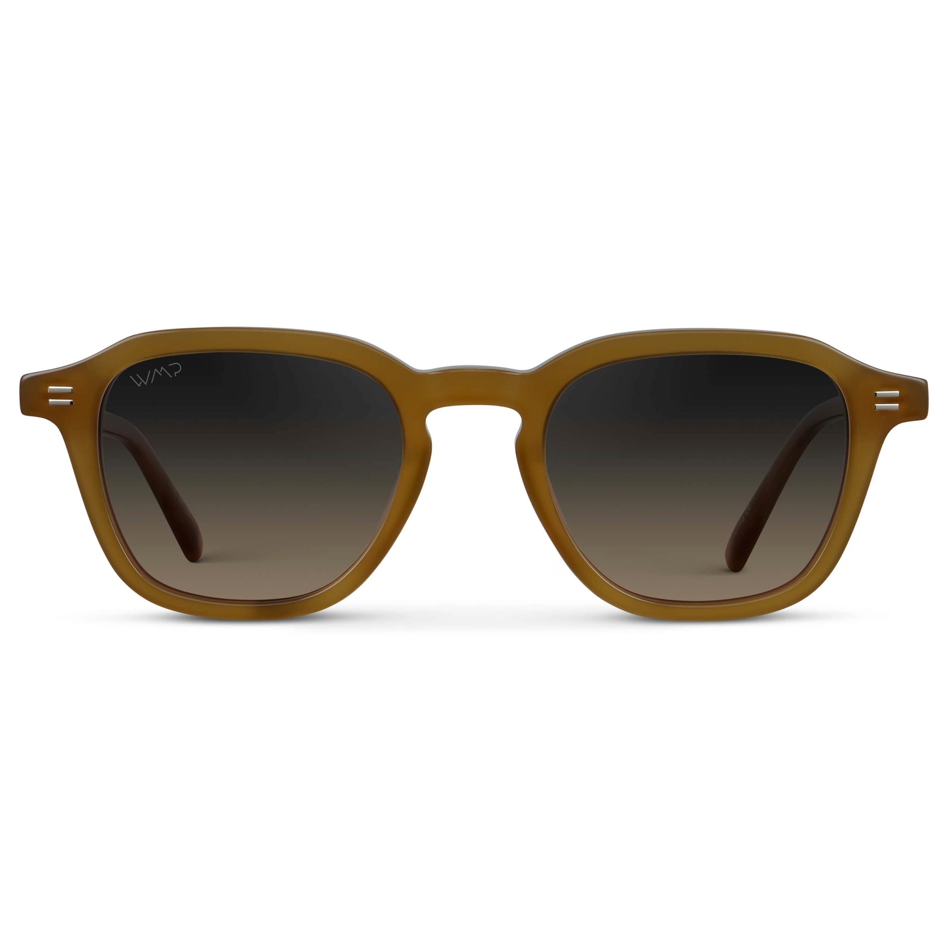 SILAS Polarized Square Sunglasses in Dune Brown by WMP Eyewear - PUNCH Watch & Eyewear 