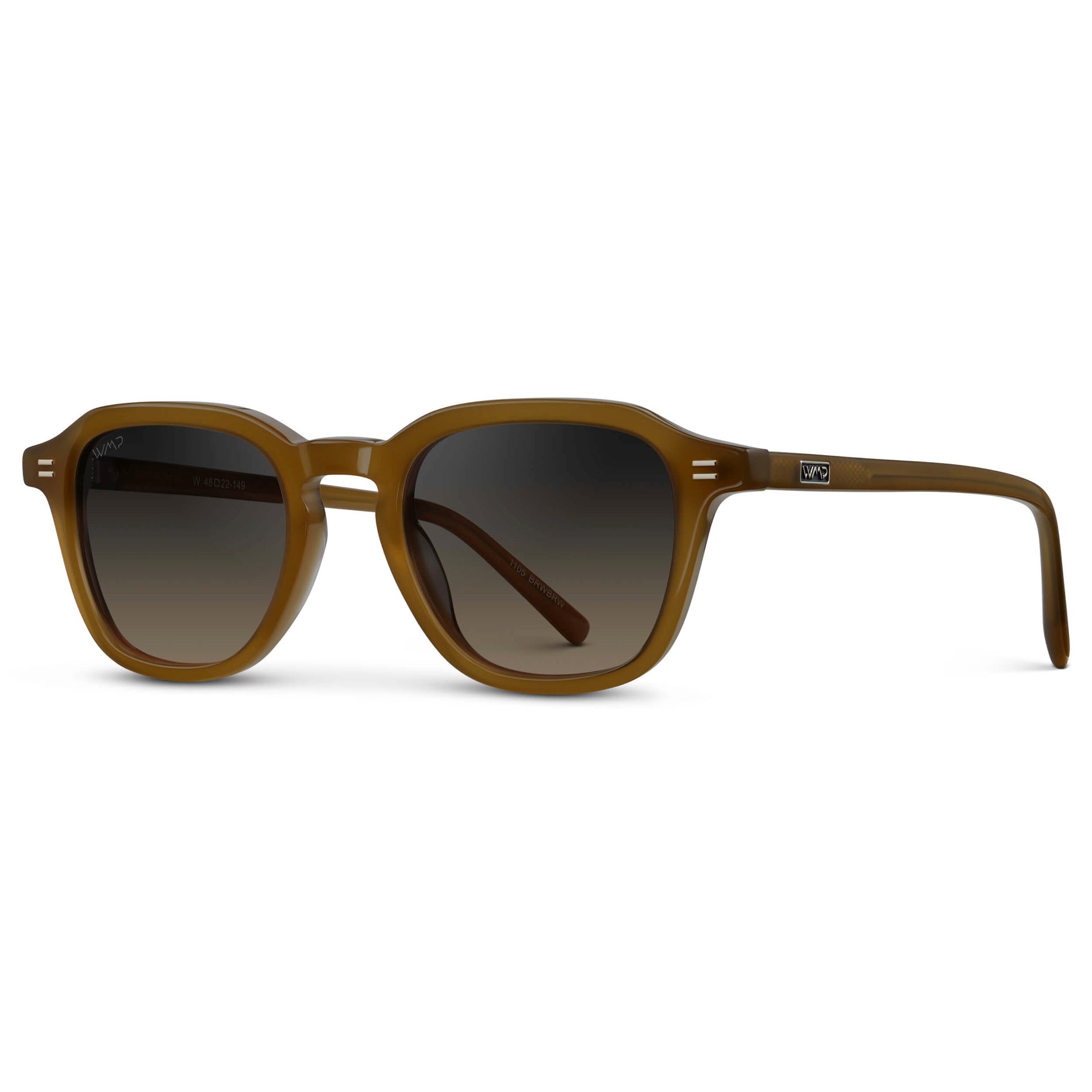 SILAS Polarized Square Sunglasses in Dune Brown by WMP Eyewear - PUNCH Watch & Eyewear - WMP Eyewear