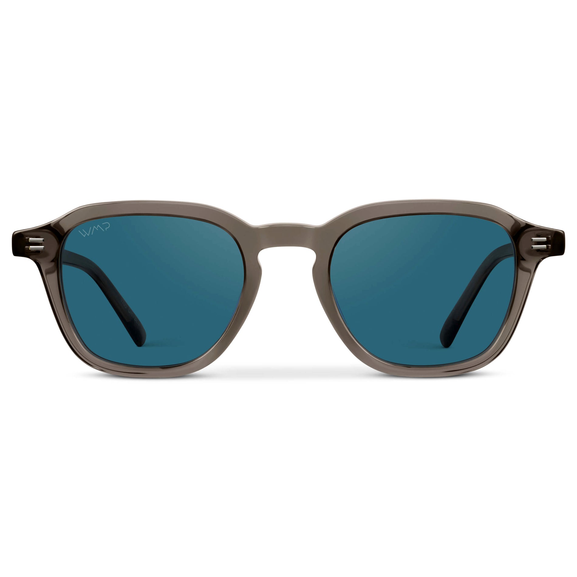 SILAS Polarized Square Sunglasses in Crystal Gunmetal by WMP Eyewear - PUNCH Watch & Eyewear - WMP Eyewear