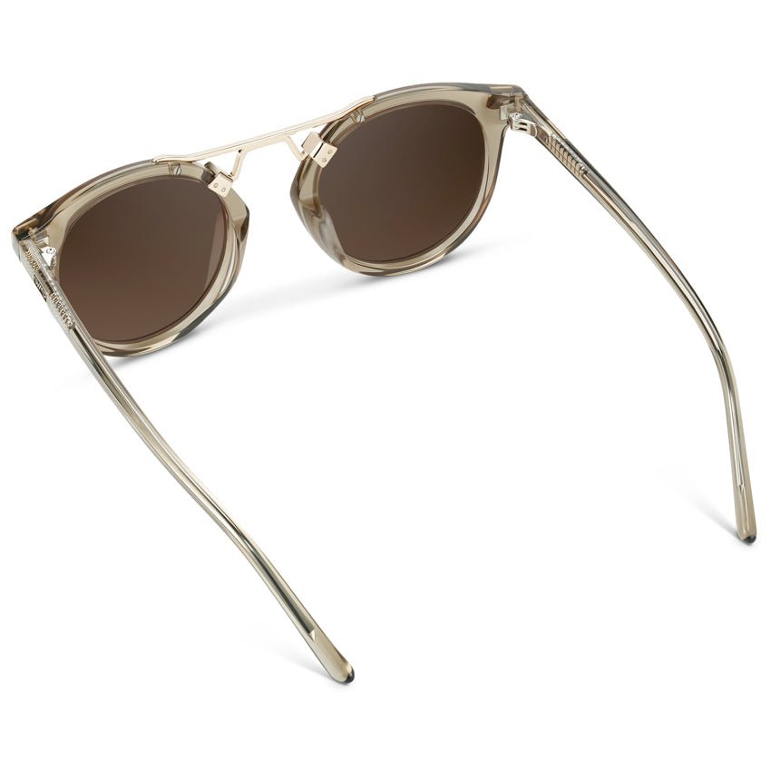 SKYLER Double Bridge Women's Sunglasses in Crystal Taupe Brown by WMP Eyewear - PUNCH Watch & Eyewear - WMP Eyewear