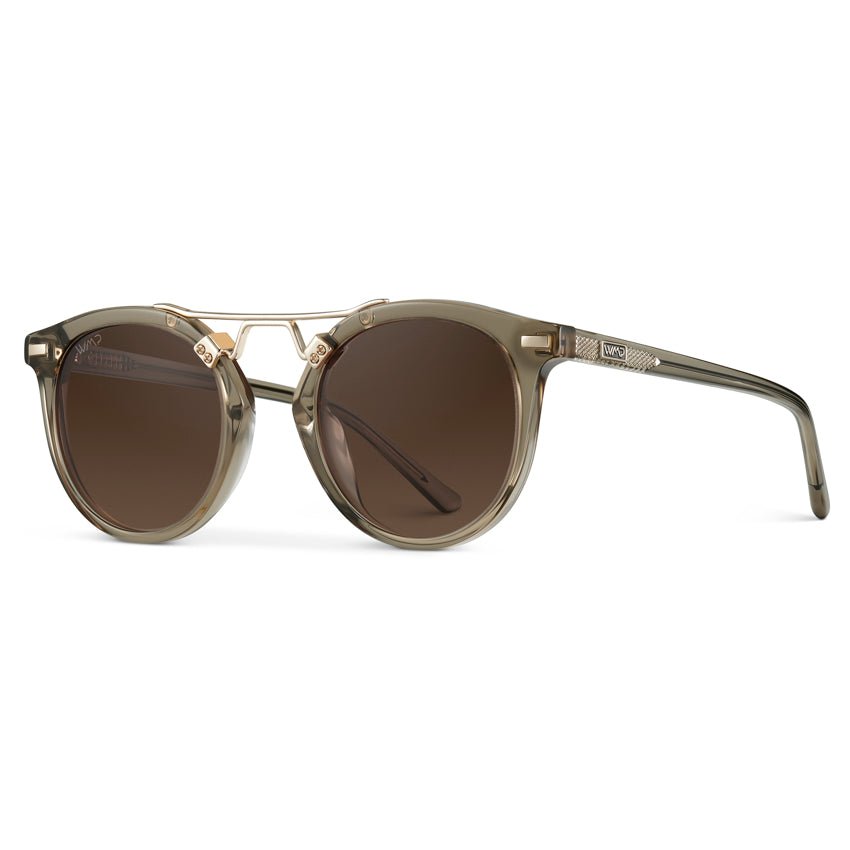 SKYLER Double Bridge Women's Sunglasses in Crystal Taupe Brown by WMP Eyewear - PUNCH Watch & Eyewear - WMP Eyewear