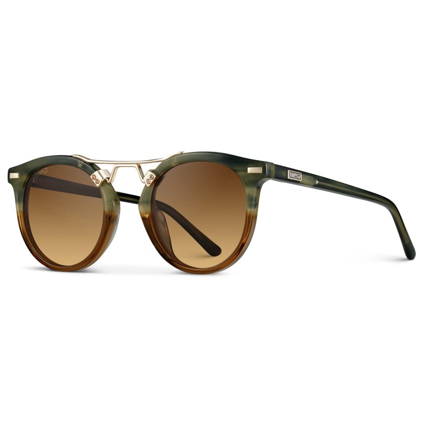 SKYLER Double Bridge Women's Sunglasses in Desert Sage by WMP Eyewear - PUNCH Watch & Eyewear - WMP Eyewear