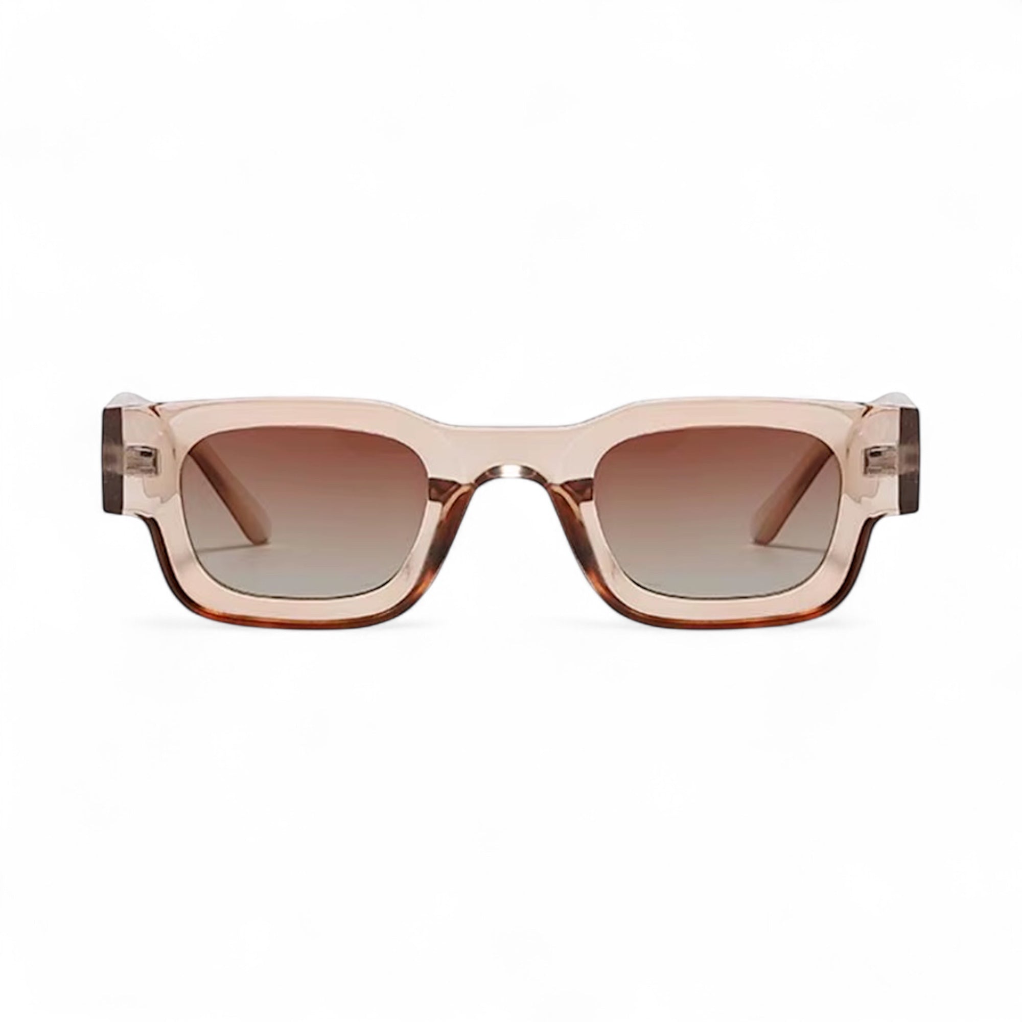 SORA, Essentials Rectangular Modern Sunglasses, Unisex, Champagne by TrueVivid Eyewear - PUNCH Watch & Eyewear 