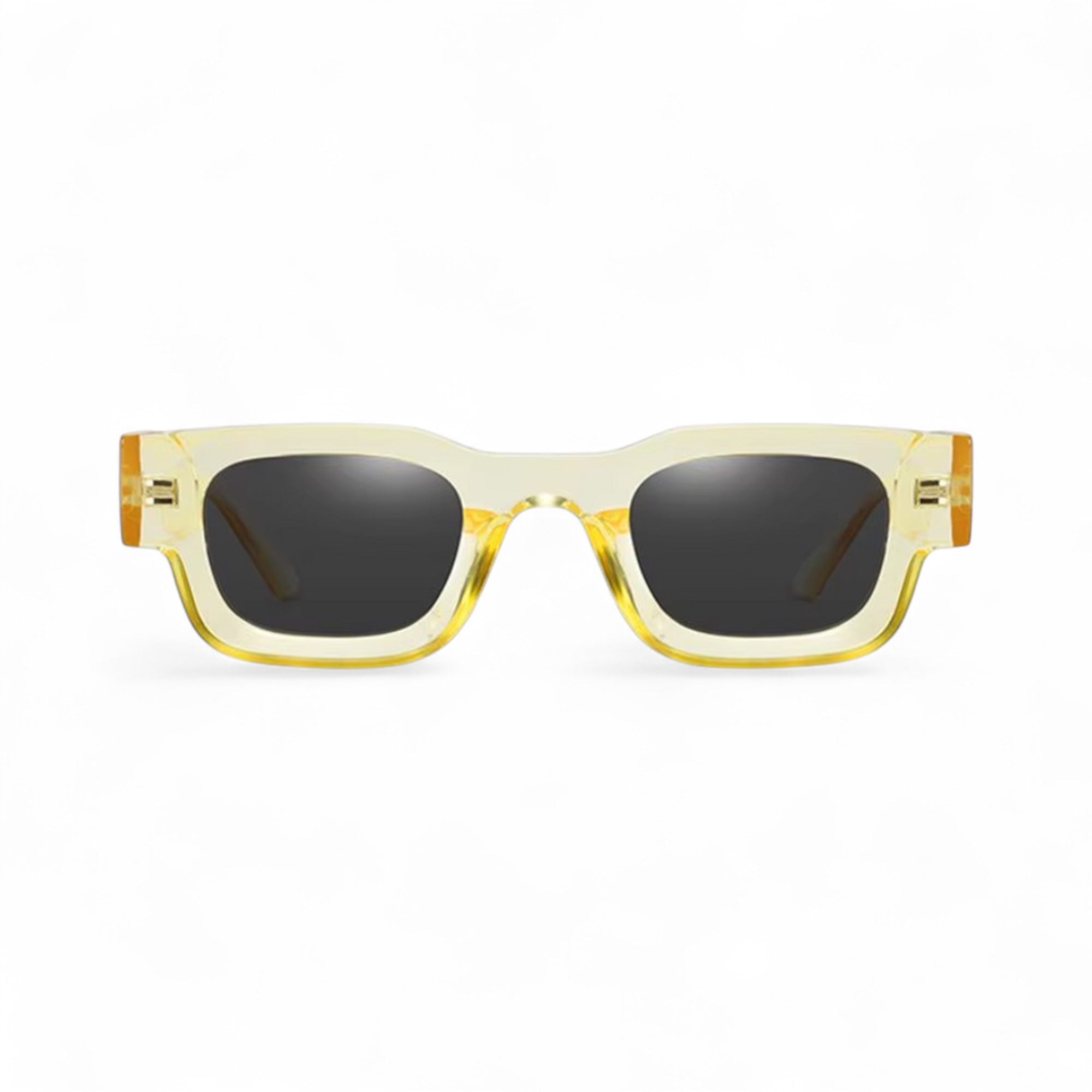 SORA, Essentials Rectangular Modern Sunglasses, Unisex, Yellow by TrueVivid Eyewear - PUNCH Watch & Eyewear 