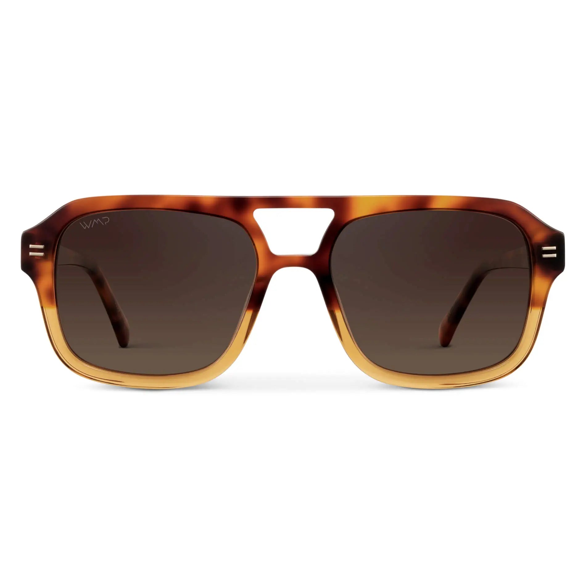 SYDNEY Oversized Retro Aviator Women's Sunglasses Sunset Tortoise by WMP Eyewear