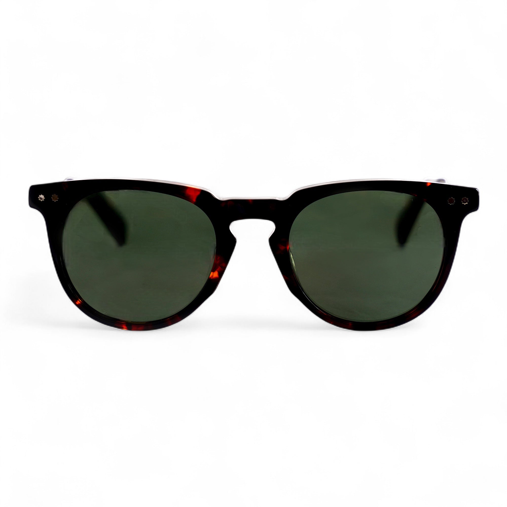 ALVA Tortoise Round Retro Polarised Sunglasses, Green Lens by TrueVivid - PUNCH Watch & Eyewear 