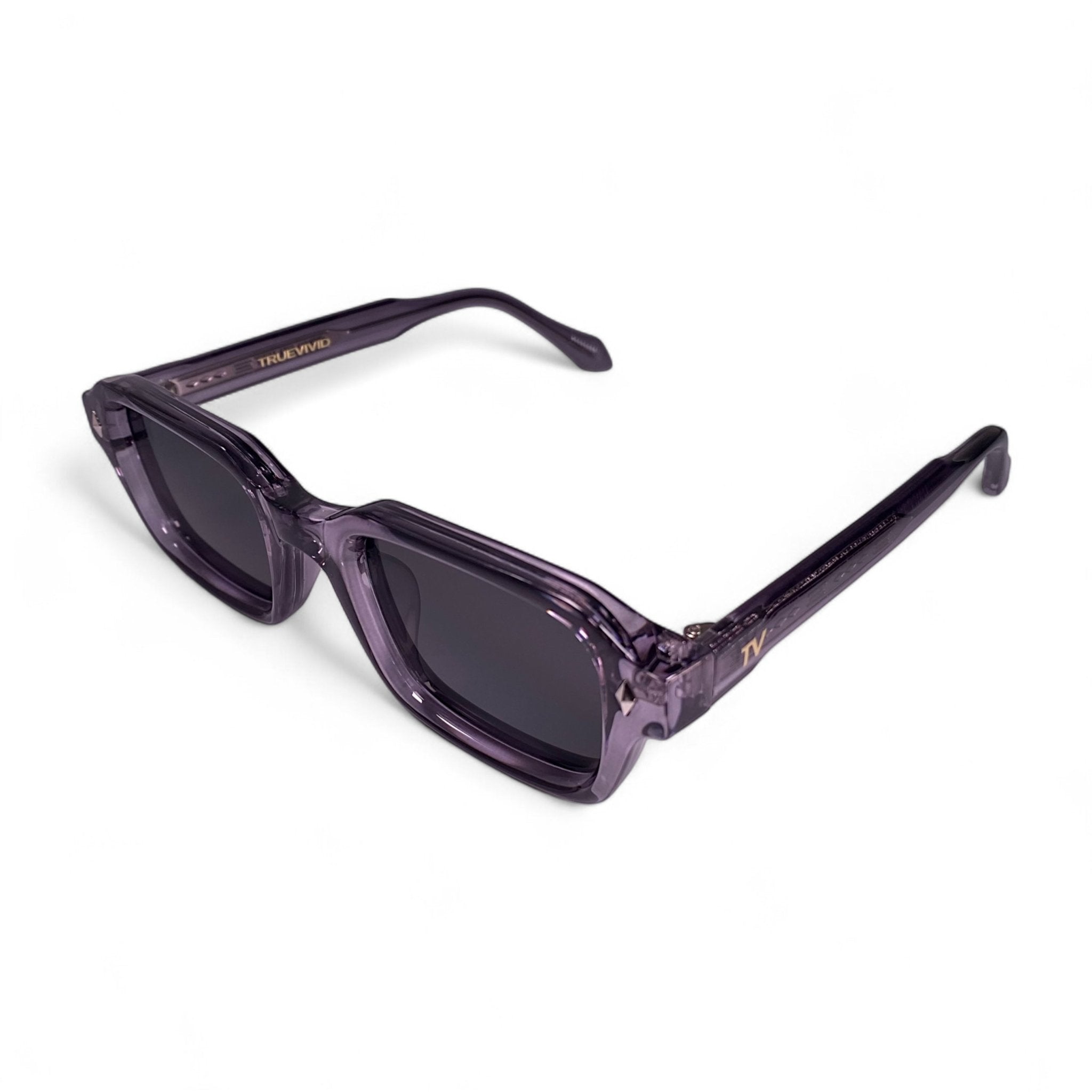 HAV Essentials Rectangular Sunglasses, Unisex, Slate Orchid, Black Lens by TrueVivid - PUNCH Watch & Eyewear - TRUEVIVID