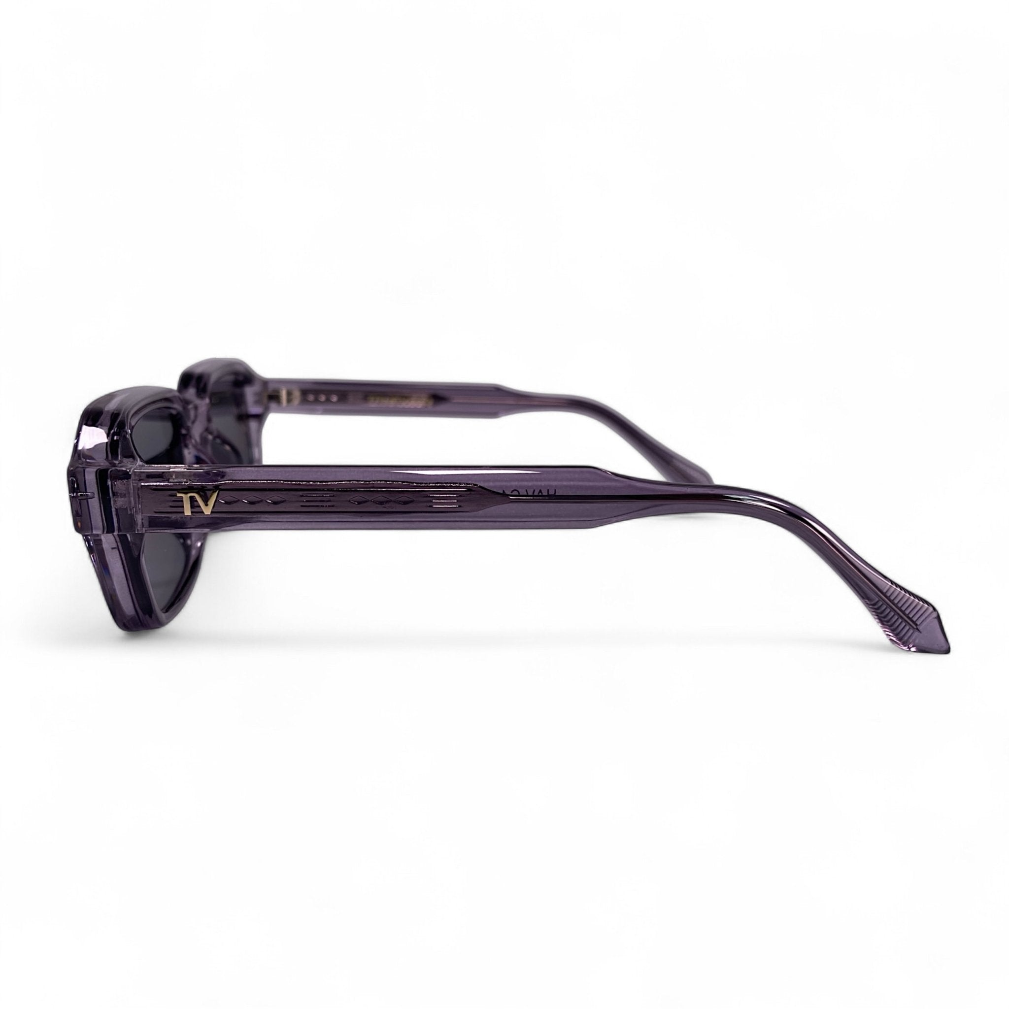HAV Essentials Rectangular Sunglasses, Unisex, Slate Orchid, Black Lens by TrueVivid - PUNCH Watch & Eyewear - TRUEVIVID