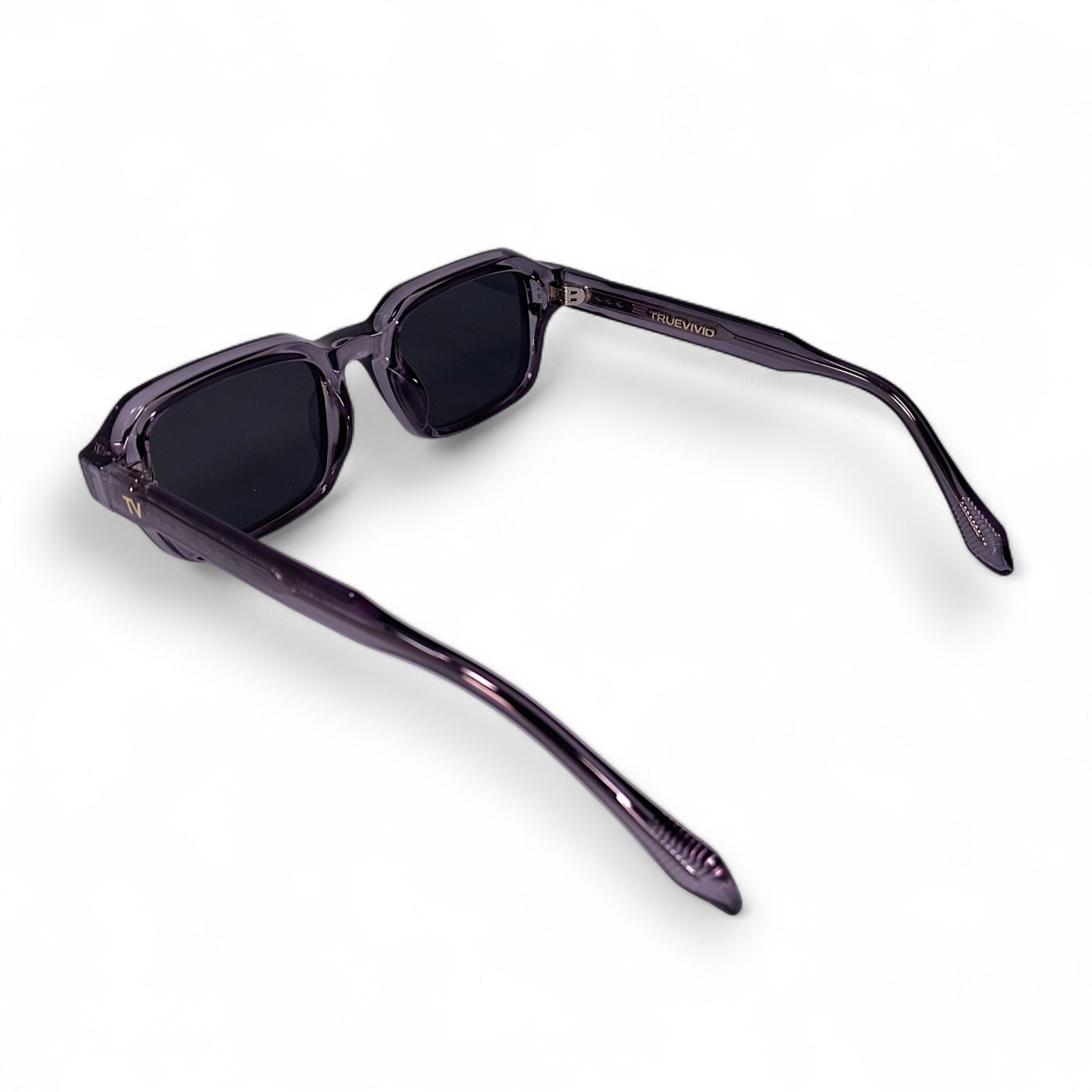 HAV Essentials Rectangular Sunglasses, Unisex, Slate Orchid, Black Lens by TrueVivid - PUNCH Watch & Eyewear - TRUEVIVID
