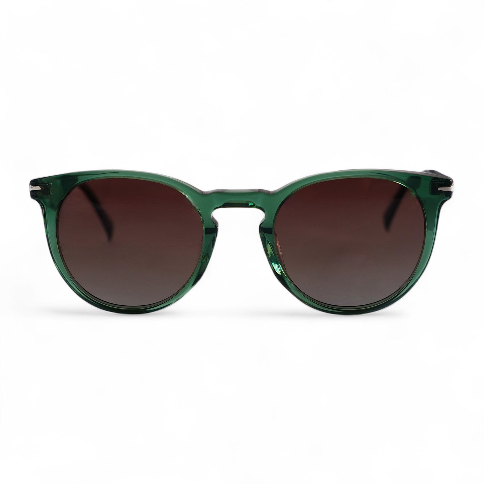 ISEL Classic Round Green Polarised Sunglasses, Brown Lens by TrueVivid - PUNCH Watch & Eyewear 