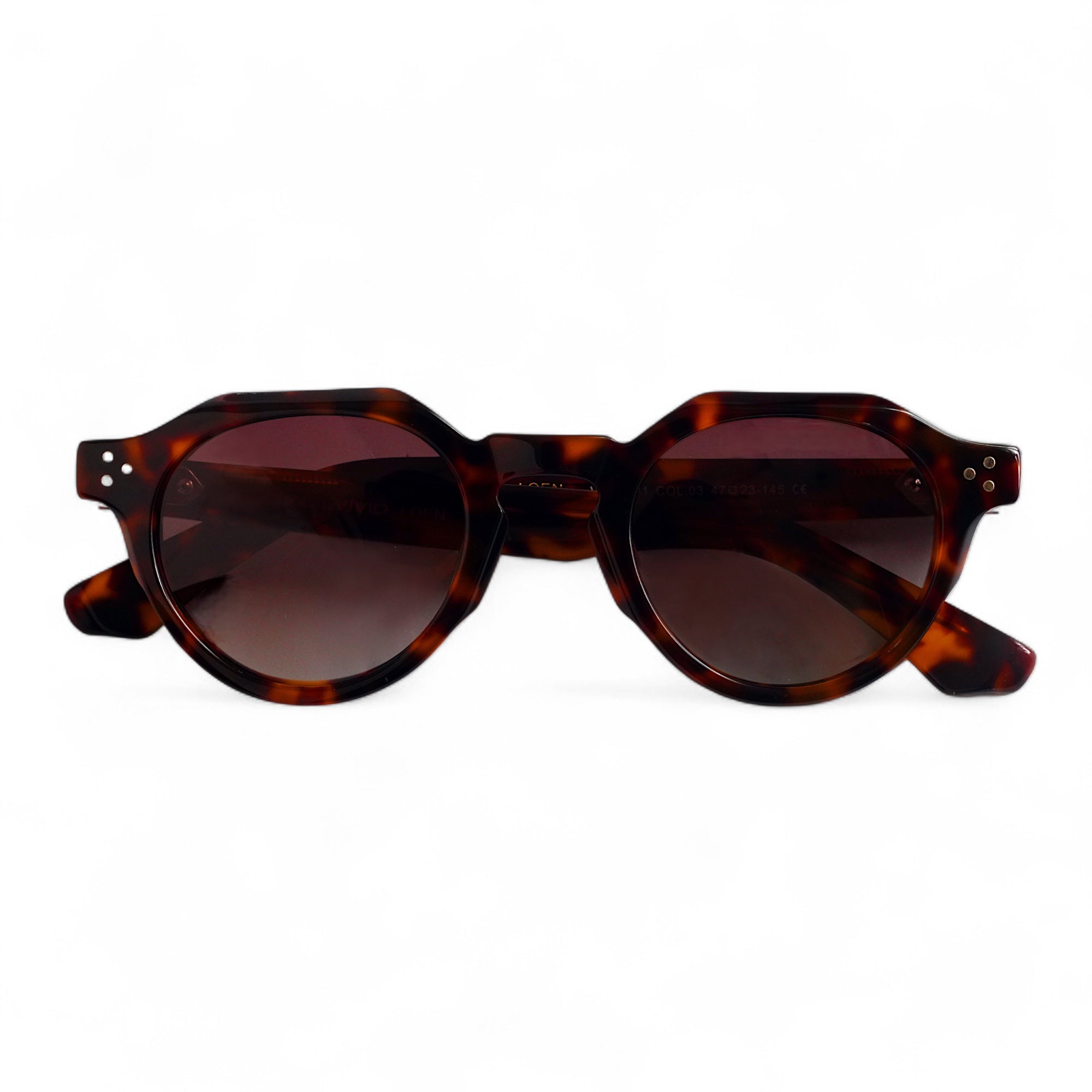 LOEN Thick Hexagonal Tortoise Polarised Sunglasses, Brown Lens by TrueVivid - PUNCH Watch & Eyewear - TRUEVIVID