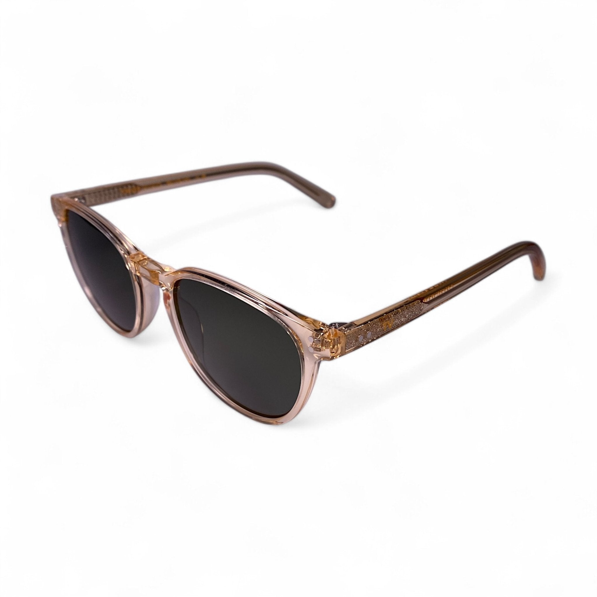 LYRA Wayfarer Polarised Sunglasses in Champagne, Green Lens by TrueVivid - PUNCH Watch & Eyewear - TRUEVIVID