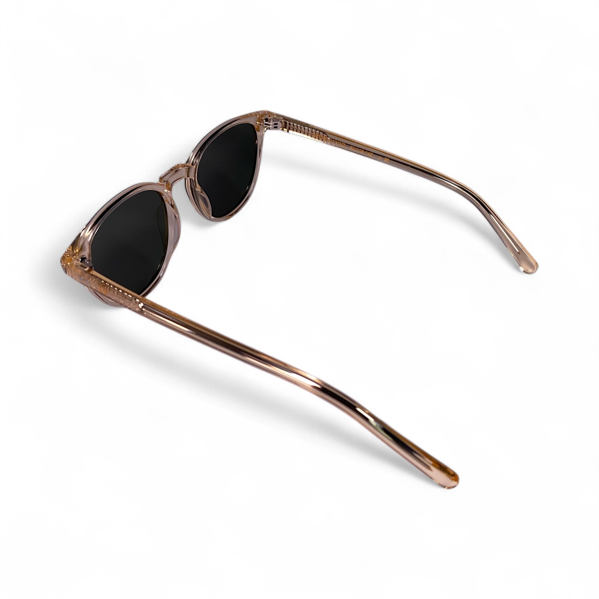 LYRA Wayfarer Polarised Sunglasses in Champagne, Green Lens by TrueVivid - PUNCH Watch & Eyewear - TRUEVIVID