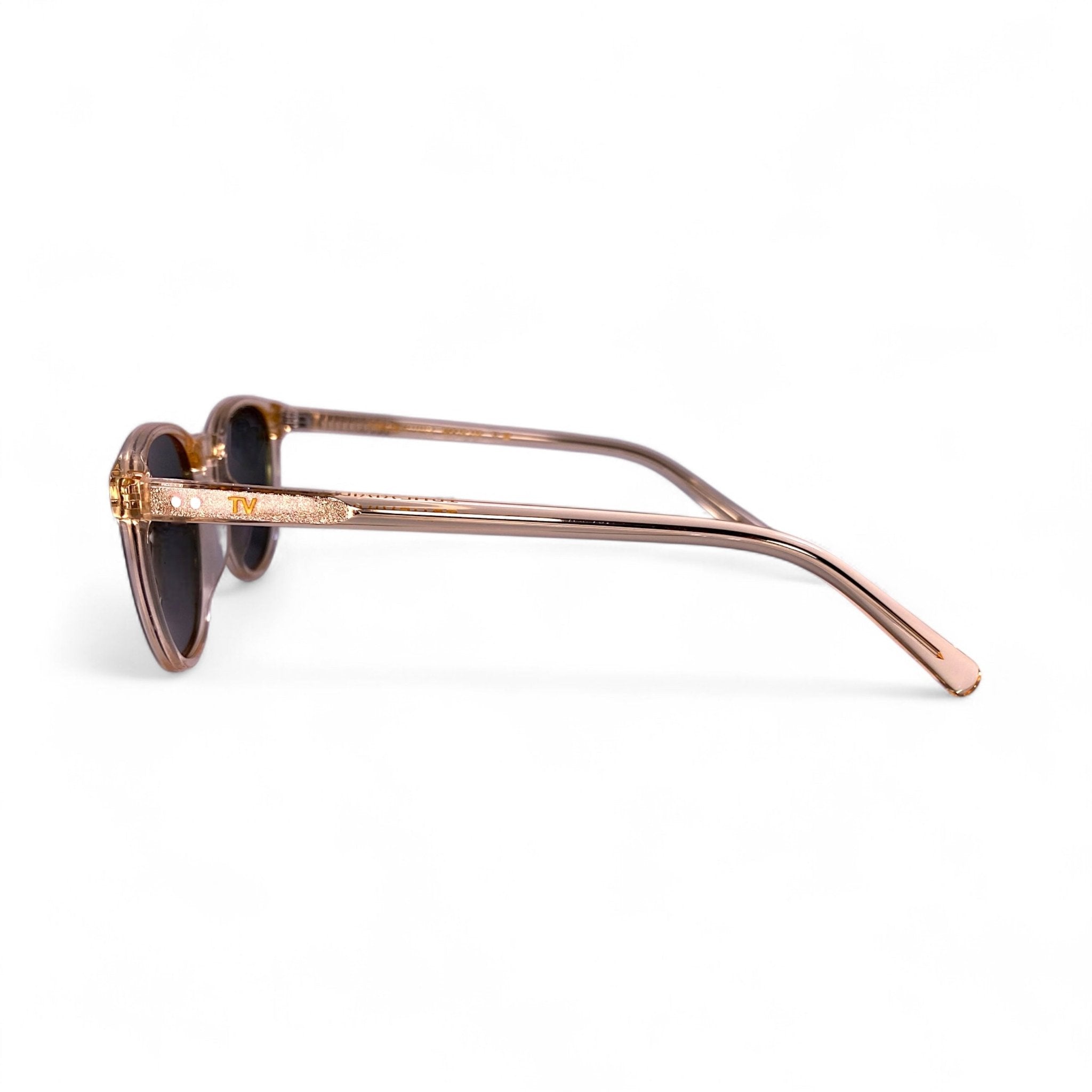 LYRA Wayfarer Polarised Sunglasses in Champagne, Green Lens by TrueVivid - PUNCH Watch & Eyewear - TRUEVIVID